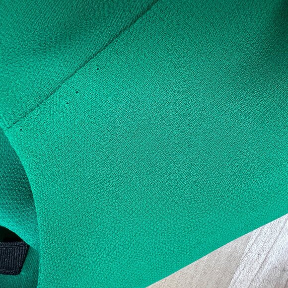 Zara Green Flowy Cape Blouse Layered Design Cut-Out Sleeves Size XS - Picture 9 of 11